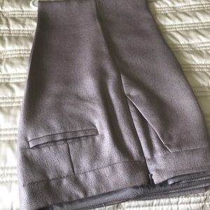 Silver gray dress pants. Side zip